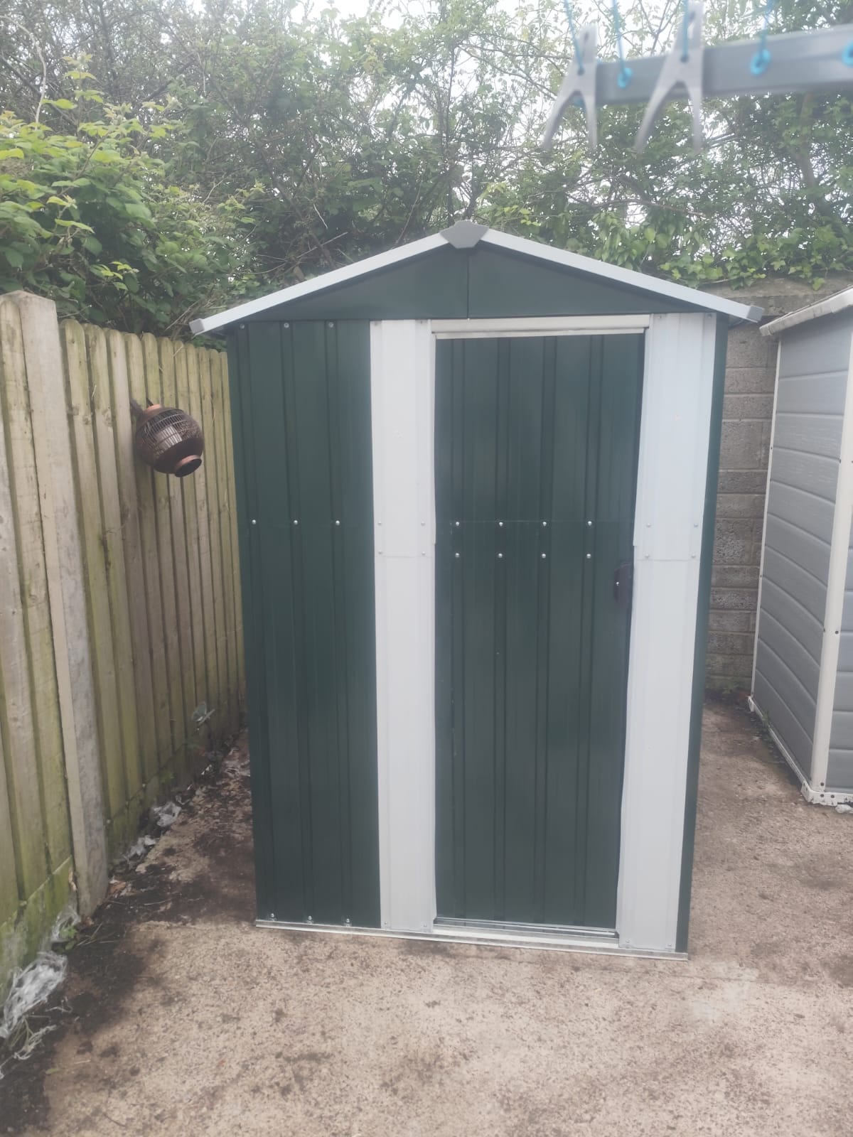 Galvanized shed assembly